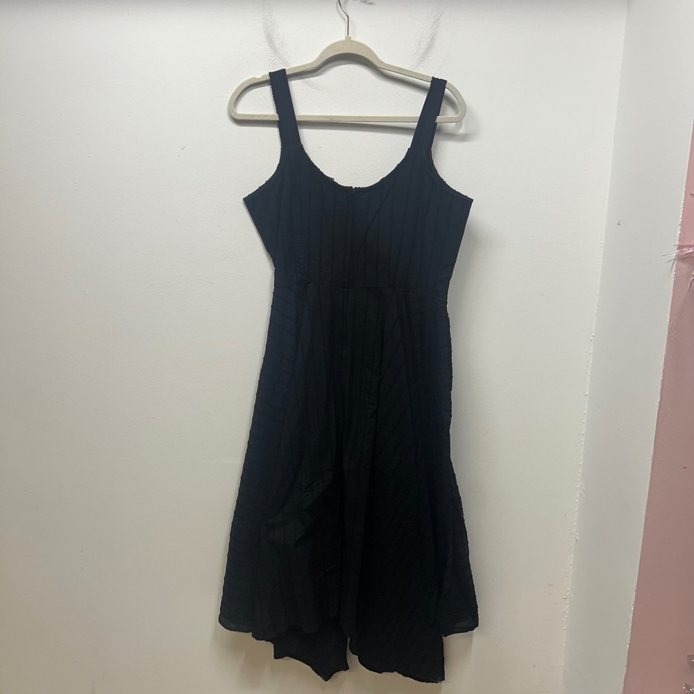 NWT Disturbia Blythe Handkerchief Hem Midaxi Dress Black Cotton whimsigoth 10 - Picture 7 of 10